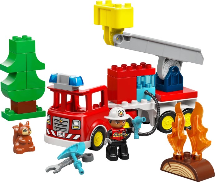 LEGO® Fire Truck with Hose and Firefighter 10473