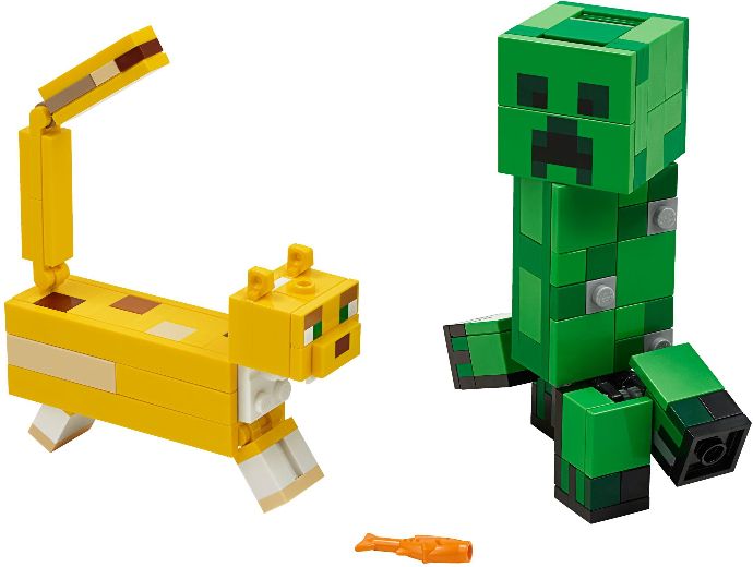 LEGO® BigFig Creeper and Ocelot 21156