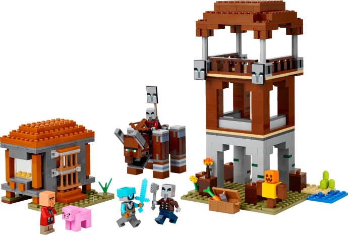 LEGO® The Pillager Outpost and Ravager 21278