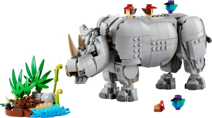 LEGO® Wild Animals: Majestic Rhino with Birds 31171