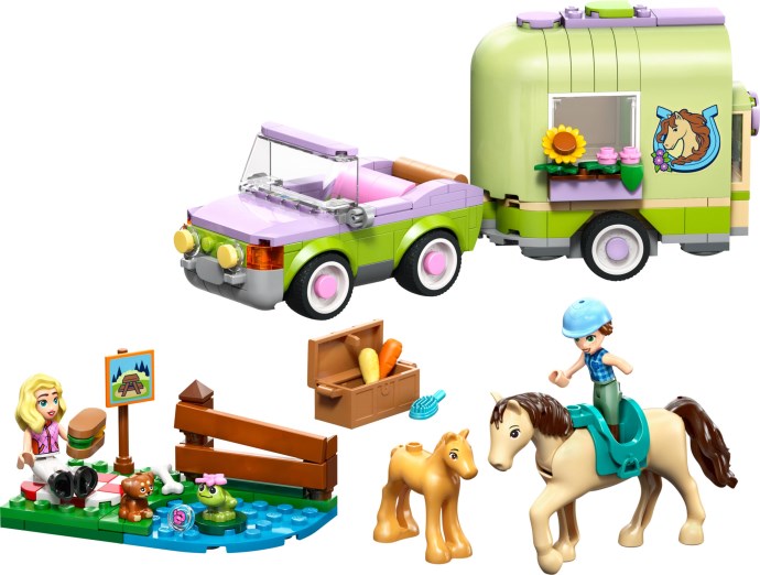 LEGO® Horse & Baby Foal Trailer 42695