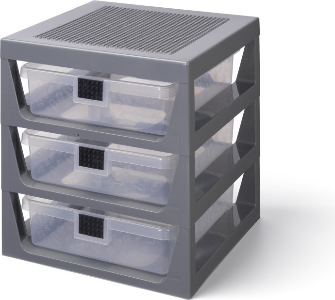 LEGO® 3-Drawer Storage (Gray) 5006608