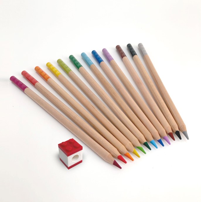 LEGO® 2.0 12-Pack Colored Pencils With Topper 5007197