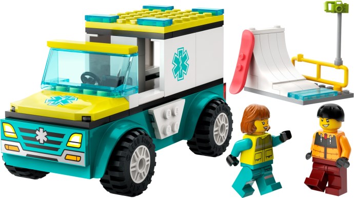 LEGO® Emergency Ambulance and Snowboarder 60403