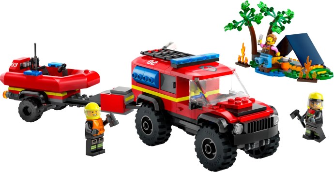 LEGO® 4x4 Fire Engine with Rescue Boat 60412