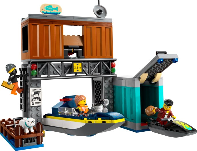 LEGO® Police Speedboat and Crooks' Hideout 60417