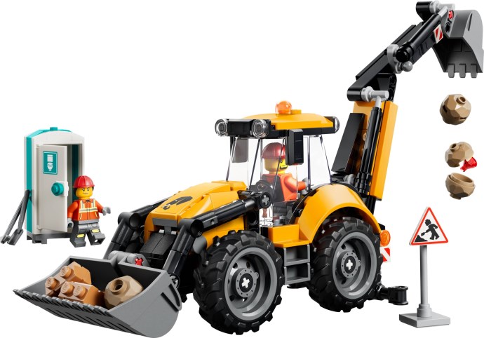 LEGO® Yellow Backhoe Loader 60480