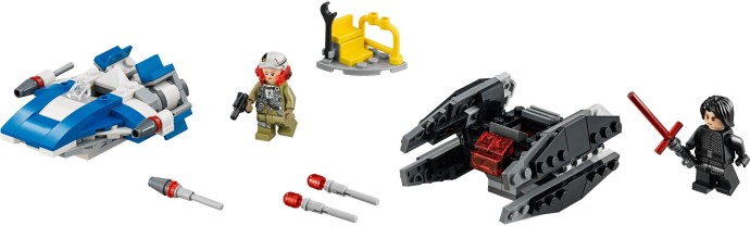 LEGO® A-Wing vs. TIE Silencer Microfighters 75196