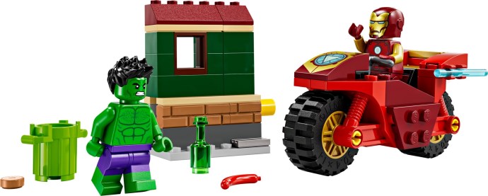 LEGO® Iron Man with Bike and The Hulk 76287